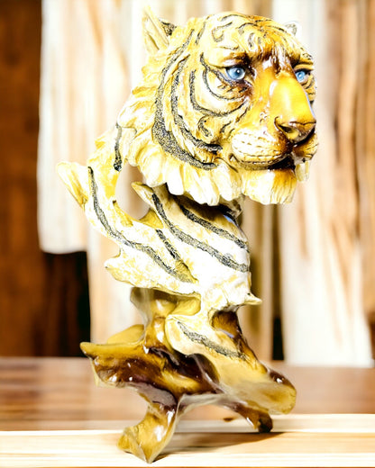 Statue "Tiger König des Dschungels" mit Gravuroption, Figur 29 cm hoch, Dekoration für ein Geschenk