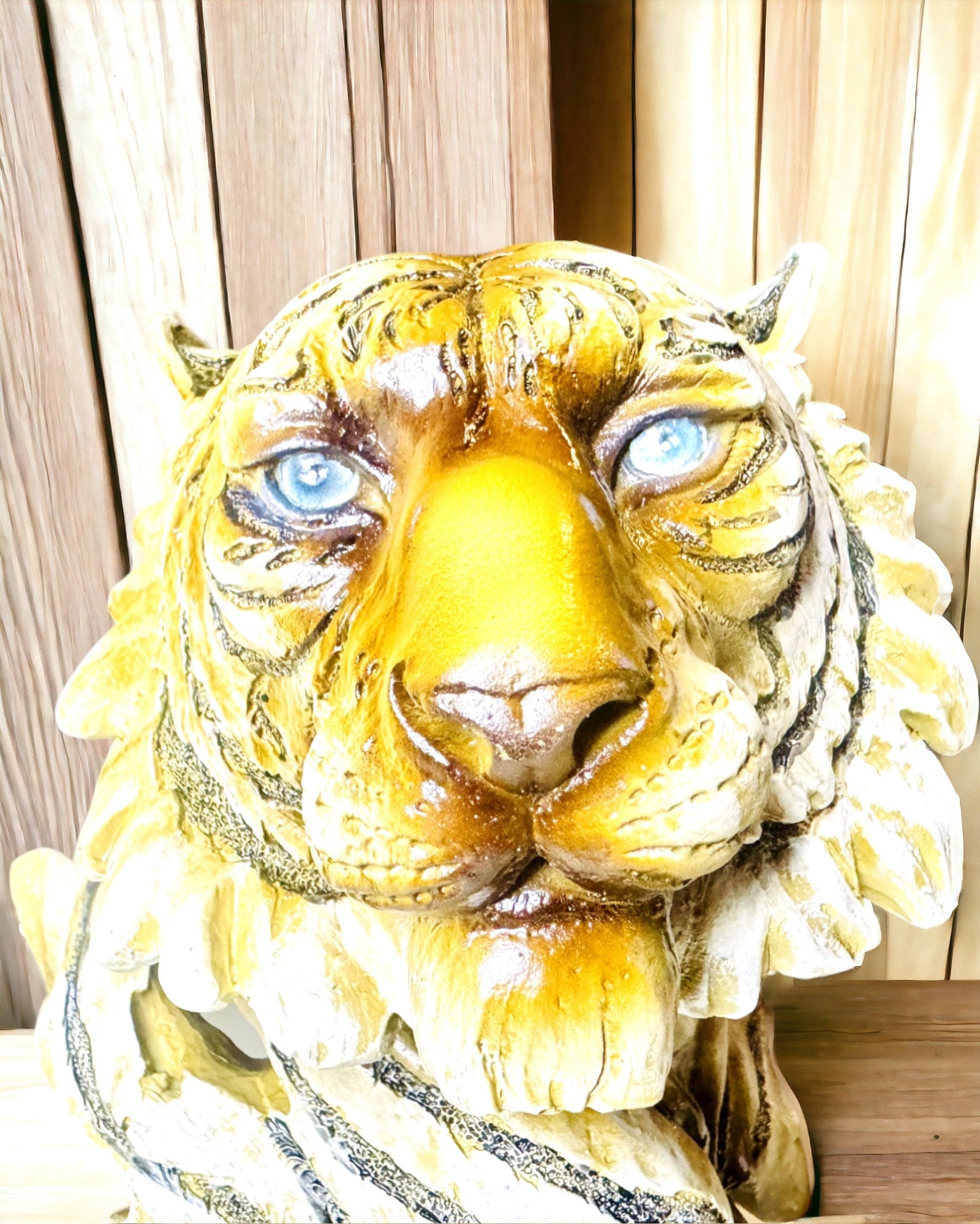 Statue "Tiger König des Dschungels" mit Gravuroption, Figur 29 cm hoch, Dekoration für ein Geschenk