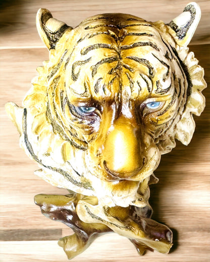 Statue "Tiger König des Dschungels" mit Gravuroption, Figur 29 cm hoch, Dekoration für ein Geschenk