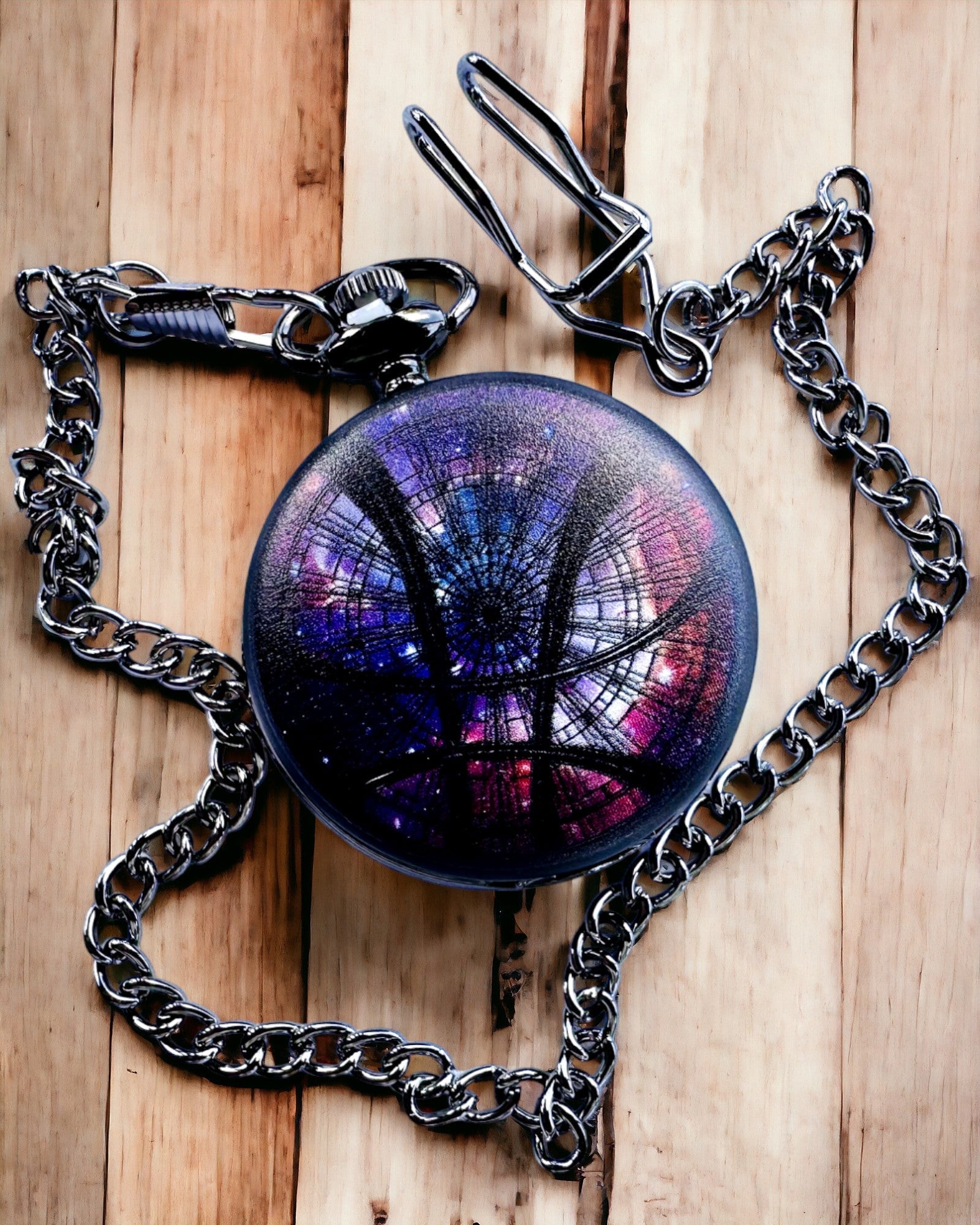 Taschenuhr "Galactic Vision" mit Gravurmöglichkeit, personalisiertes Geschenk